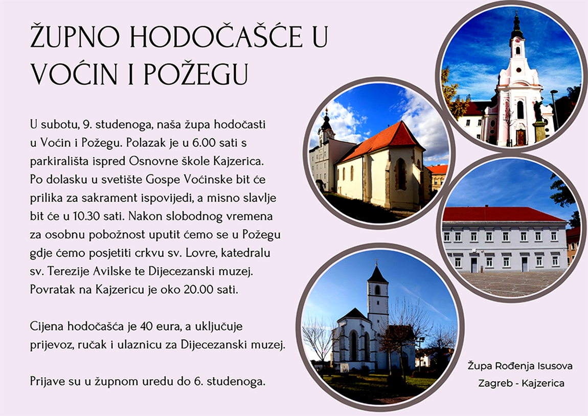 Hodočašće Voćin Požega 9.11.2024